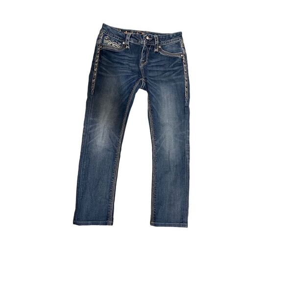 Rock Revival Hans Straight Jeans Size 28 - Picture 2 of 6